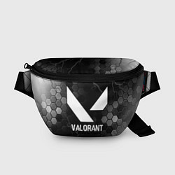 Поясная сумка Valorant glitch на темном фоне