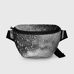 Поясная сумка Серый лёд и снежинки, цвет: 3D-принт