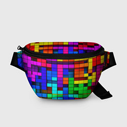Поясная сумка Радужный кубизм, цвет: 3D-принт