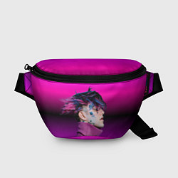 Поясная сумка Lil Peep фиолетовый лук, цвет: 3D-принт