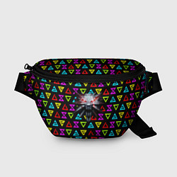 Поясная сумка Ведьмак знаки неоновые, цвет: 3D-принт