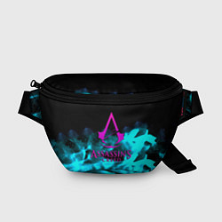 Поясная сумка Assassins Creed flame neon