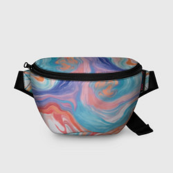 Поясная сумка Цветной вихрь, цвет: 3D-принт