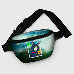 Поясная сумка Тигнари на фоне природы, цвет: 3D-принт — фото 2