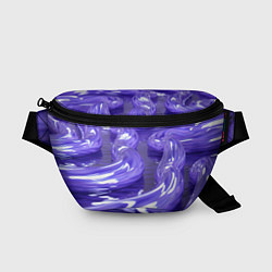 Поясная сумка Фиолетовая вязкая абстракция