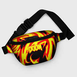 Поясная сумка Doom eternal fire storm, цвет: 3D-принт — фото 2