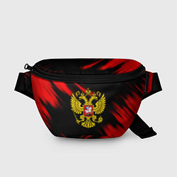 Поясная сумка Герб РФ патриотический краски, цвет: 3D-принт
