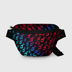 Поясная сумка JoJos Bizarre битво лого неон, цвет: 3D-принт