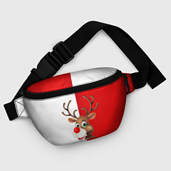 Поясная сумка Christmas deer art, цвет: 3D-принт — фото 2