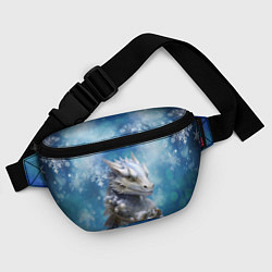 Поясная сумка Зимний дракон, цвет: 3D-принт — фото 2