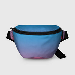 Поясная сумка Небесно-розовый градиент, цвет: 3D-принт