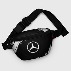 Поясная сумка Mercedes benz краски спорт, цвет: 3D-принт — фото 2