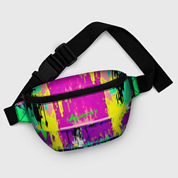 Поясная сумка Counter Strike neon revolution, цвет: 3D-принт — фото 2