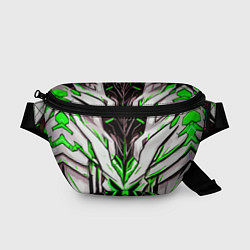 Поясная сумка Зелёный адский череп, цвет: 3D-принт