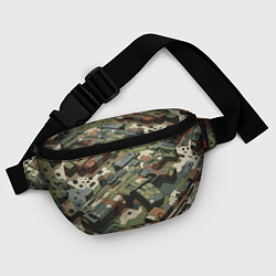 Поясная сумка Контр Страйк - милитари стиль, цвет: 3D-принт — фото 2