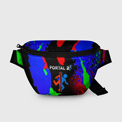 Поясная сумка Portal 2 краски сочные текстура
