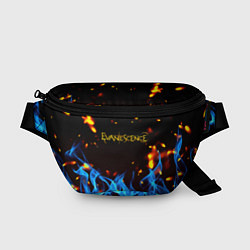 Поясная сумка Evanescence огонь рок группа, цвет: 3D-принт