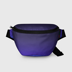 Поясная сумка Градиент тёмно фиолетовый синий, цвет: 3D-принт