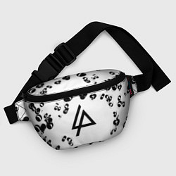 Поясная сумка Linkin park краски текстура, цвет: 3D-принт — фото 2