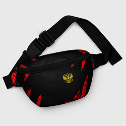 Поясная сумка Россия герб краски красные, цвет: 3D-принт — фото 2