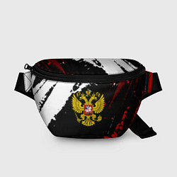 Поясная сумка Россия герб текстура краски