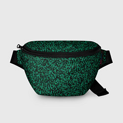 Поясная сумка Абстрактный полосатый зелёный