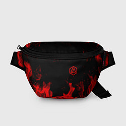 Поясная сумка Linkin Park красный огонь лого