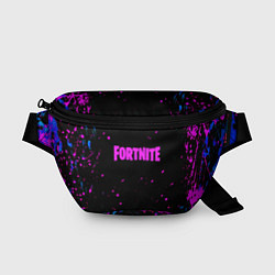 Поясная сумка Fortnite неоновые брызги красок, цвет: 3D-принт