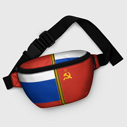 Поясная сумка Россия и СССР, цвет: 3D-принт — фото 2