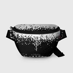 Поясная сумка Fullmetal Alchemist текстура иероглифы, цвет: 3D-принт