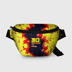 Поясная сумка Thirty Seconds to Mars огненное лого, цвет: 3D-принт