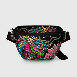 Поясная сумка Irezumi - Japanese dragon ai art