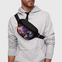 Поясная сумка Космическая собака, цвет: 3D-принт — фото 2