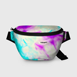 Поясная сумка Trapt текстура градиент неоновые краски, цвет: 3D-принт