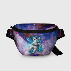 Поясная сумка The cat is a brave cosmonaut - ai art, цвет: 3D-принт