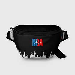 Поясная сумка Баскетбол нба огонь, цвет: 3D-принт