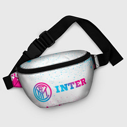 Поясная сумка Inter neon gradient style по-горизонтали, цвет: 3D-принт — фото 2