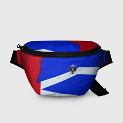 Поясная сумка Россия спортивная геометрия герб, цвет: 3D-принт