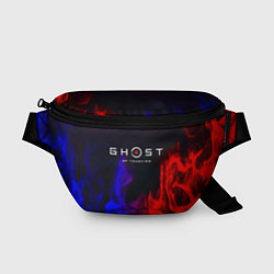 Поясная сумка Ghost of Tsushima неоновый огонь, цвет: 3D-принт