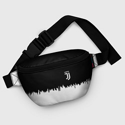 Поясная сумка Juventus белый огонь текстура, цвет: 3D-принт — фото 2