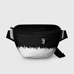 Поясная сумка Juventus белый огонь текстура, цвет: 3D-принт