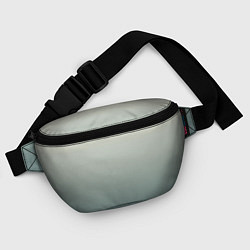 Поясная сумка Серо-зелёный приглушённый градиент, цвет: 3D-принт — фото 2