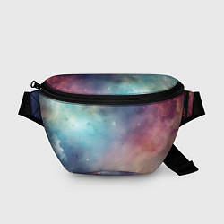 Поясная сумка Нежный космос, цвет: 3D-принт