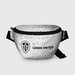 Поясная сумка Leeds United sport на светлом фоне по-горизонтали, цвет: 3D-принт