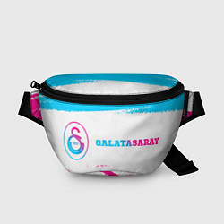 Поясная сумка Galatasaray neon gradient style по-горизонтали, цвет: 3D-принт