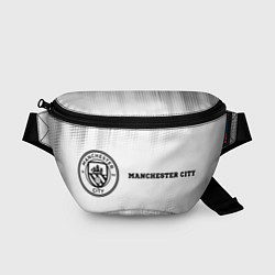 Поясная сумка Manchester City sport на светлом фоне по-горизонта, цвет: 3D-принт