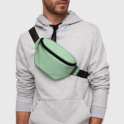 Поясная сумка Светло-зелёный в полоску, цвет: 3D-принт — фото 2