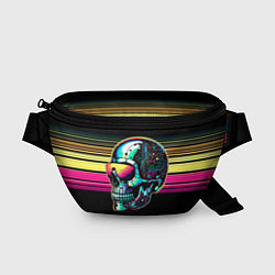 Поясная сумка Cyber skull - ai art fantasy
