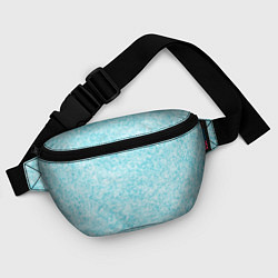 Поясная сумка Светлый бело-голубой текстура, цвет: 3D-принт — фото 2
