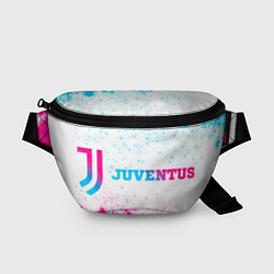 Поясная сумка Juventus neon gradient style по-горизонтали, цвет: 3D-принт